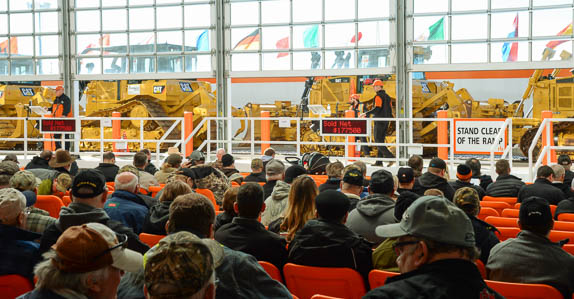 Bidders at Ritchie Bros. Grande Prairie auction.
